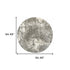 2' X 3' Gray And Ivory Distressed Abstract Scatter Rug